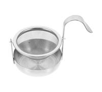 Ciieeo Filtro per Tè Sfuso in Acciaio Rete Fine Riutilizzabile Colino Rotante Resistente e Facile da Pulire Adatto per Tazze e Tisane Residui Design e
