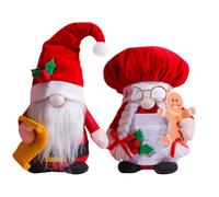 Ciieeo Folletti Natalizi Rosso 2pezzi Decorazione Creativa per Camera da Riposo e Soggiorno per Festa di Natale e Addobbi Natalizi