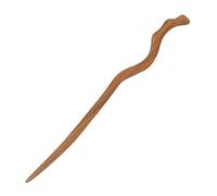 Ciieeo Forcina per Chioma da Donna in Ebano Nero, Bastoncino in Legno Liscio e Lucido, Accessorio Vintage Stile Cinese per Acconciature Hanfu e Occasioni Formali