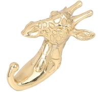 Ciieeo Gancio Appendiabiti in Ottone a Forma di Giraffa Gancio Decorativo da Parete Grande Appendiabiti Multiuso per Casa e Organizzazione per Cappelli e Borse Design Brillante