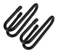 Ciieeo Gancio da Parete per Tavola da Surf Piastra Scorrevole, Set 2 Pezzi Nero, Appendino per Esposizione Skateboard e Longboard, Montaggio Facile per Garage e Negozio