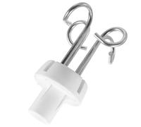 Ciieeo Gancio di Supporto per Porta Infusione in Acciaio e Plastica, Set di Ganci per Supporto Infusione 4 Uncini, Accessori Medici per Uso Clinico e Ospedaliero, Facile da Installare e