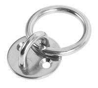 Ciieeo Gancio in Acciaio Inox 304 per Ancoraggio al Soffitto, Occhiello Tondo da 5Mm per Carichi Pesanti, Anello di Ormeggio Leggero e Resistente per Barche e Amache