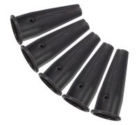 Ciieeo Ghiera di Ricambio e Rastrello 5 Pezzi in Acciaio Resistente Collare Compatto e Leggero in Acciaio Manganese 10x4x1,8 Cm per Manico di Attrezzo da Giardino per Utensili