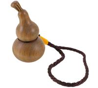 Ciieeo Gourd Shaped Wooden Desk Decoration Handcrafted Creative Design Flat Bottom for Stability for Home Office and Car Interior
