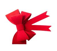 Ciieeo Grande Fiocco Rosso in Feltro Decorativo Multistrato per Decorazioni Casa, Feste e Matrimoni, per Tende, Alberi di Natale e Allestimenti Sala Nozze