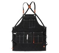 Ciieeo Grembiule da Lavoro da Cucina Unisex in Poliestere Cotone con Tasca | Copertura Completa, Protezione Contro le Macchie, Design Comodo, Adatto a Uomini e Donne in Cucina