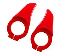 Ciieeo Impugnature Poggiapollice per Manubrio Bici Rosse, Poggiapolsi Ergonomici Resistenti e Facili da Installare, Accessorio Compatto per Ciclismo Mountain Bike e Bici da Città