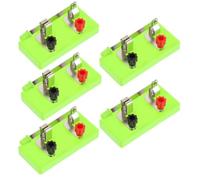 Ciieeo Interruttore a Leva Spst in Rame 5 Pezzi per Apparecchiature di Fisica e Laboratori, Circuito Elettrico per Esperimenti Didattici e Insegnamento Principi Elettrici