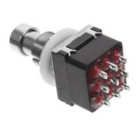 Ciieeo Interruttore Pedale per Chitarra Elettrica Effetto Pulsante, Metallo Argento, Piccolo e Facile da Trasportare, Accessorio per Amplificatore e Chitarrista