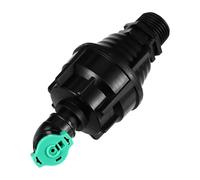 Ciieeo Irrigatore in Plastica Nero Getto Potente e Rotazione Automatica a 360° per Annaffiare Prati e Aree Verdi