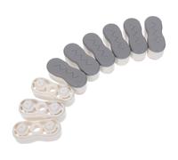 Ciieeo Kit 6 Set Cuscinetti Adesivi per Sedile Wc in Abs e Tpr, Rialzi Morbidi per Sedile Water, Comfort Migliorato e Stabilità Sicura, per Bagno e Anziani