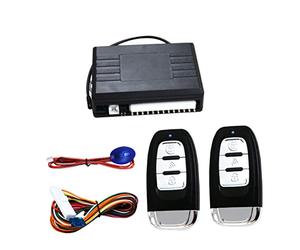 Ciieeo Kit Chiusura Centralizzata Auto 12v di Accesso senza Chiave con Pulsante Apertura Bagagliaio e Luce Direzionale Led, Allarme Antifurto per Veicoli, Controllo Remoto Conveniente