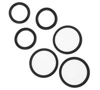 Ciieeo Kit di Montaggio Diaframma per Stetoscopio 6 Pezzi, Membrana Pe Resistente con Anello Antischizzo e Funzione Antigelo, Accessori di Ricambio per Uso Medico e Clinico