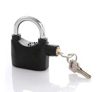 Ciieeo Lucchetto Antiruggine con Allarme per Bicicletta e Scooter in Lega di Alluminio Nera con Nucleo Antimanomissione e Blocco Freno Disco per Scooter e Veicoli Elettrici Sicurezza