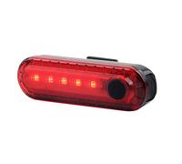 Ciieeo Luce Posteriore Bicicletta Ricaricabile USB Rossa in Materiale Sintetico, Rimovibile, la Sicurezza Durante la Guida Notturna in Mountain Bike