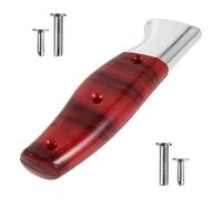 Ciieeo Manico Rosso e Coltello Ergonomico in Cucina per Antiscivolo Plastica 4.92x1.30x0.79in, con Dadi Hardware, per Cucina e Taglierina