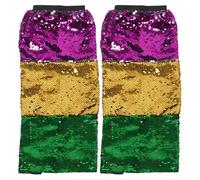 Ciieeo Manicotti per Gambe Paillettes Scintillanti per Feste di Carnevale e Martedì Grasso Coprigambe Glitterati in Poliestere Traspirante per Spettacoli di Danza e Celebrazioni 1 Paio