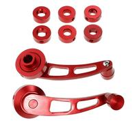 Ciieeo Maniglia Alzacristalli Lega di Alluminio Resistente Leva per Finestra Kit Ricambio per Maggior Parte dei Modelli Design Moderno Rosso Elegante