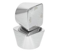 Ciieeo Manopola Design Moderno e Funzionale Deviatore Doccia in Metallo Argento 2 Pezzi Controllo Preciso del Flusso, Installazione Facile per Bagno