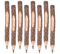 Ciieeo Matite in Legno Rustiche 8 Pezzi Tema Ramo e Corteccia per Festa Scuola Decor, come Articoli da Ufficio e Regali Naturali