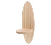 Ciieeo Mensola Da Parete Ovale Legno Massello Decorazione Rustica Per Cucina Bagno e Soggiorno Design Minimalista e Resistente Organizer Per Piante e Accessori Domestici