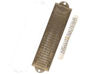 Ciieeo Mezuzah Religioso in Lega Antica Decorazione Ebraica per Porta con Design Semplice e Leggero Regalo Significativo per Fede Ebraica e Cattolica