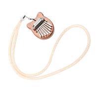 Ciieeo Mini Kalimba in Legno con Design Curvo, Strumento Musicale Portatile per Principianti, Suono Naturale e Facile da Usare, come Regalo Musicale