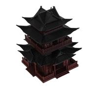 Ciieeo Miniatura di Pagoda in Plastica Ornamento da Giardino per Scrivania Scultura di Edificio Antico per Bonsai Decorazione per Acquario Architettura Asiatica Paesaggio da Giardinaggio