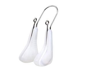 Ciieeo Modellatore per Naso in Silicone Bianco, Clip Lifting per Ponte Nasale, Correttore di Postura senza Ostacolare Respiro, per Ragazze e Donne