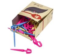 Ciieeo Mollette per Chioma da Parrucchiere 70 Pezzi Clip in Plastica per Arricciatura Superficie Liscia per Posizionamento Onde Fredde Adatte a Salone Colore Casuale
