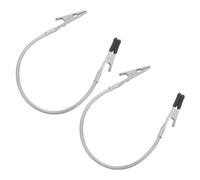 Ciieeo Morsetti a Coccodrillo Doppia estremità 2 Pezzi Bracci Flessibili 280 MM per Saldatura e Promemoria da Ufficio, Clip Pieghevole per Supporto Display e Fai da Te