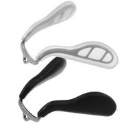 Ciieeo Naselli per Occhiali Antiscivolo in Silicone 2 Pezzi Supporto Metallico Integrato, Naselli Flessibili per Montature, Cuscinetto Nasale Confortevole per Uso Quotidiano