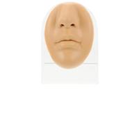 Ciieeo Naso Artificiale in Silicone Flessibile con Supporto per Pratica Piercing, Simulazione Parte del Corpo Umano per Allenamento Viso, Esposizione Gioielli e Uso Professionale