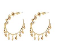 Ciieeo Orecchini Geometrici Pietre di Zirconia Brillanti Orecchini Pendenti Forma di Stella Boho per Donna Placcati in Oro Leggeri e Comodi da Indossare Tutti i Giorni Occasioni Speciali