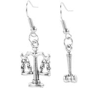 Ciieeo Orecchini Pendenti da Donna Justice in Metallo Piccoli Gioielli della Giustizia Leggeri e Sicuri per Uso Quotidiano Accessori Decorativi per Ragazze e Feste