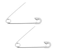 Ciieeo Orecchini Spille di Sicurezza in Acciaio Set da 2 Pezzi Unisex Design Punk Rock Leggero e Resistente Accessorio Moda per Uomo e Donna Gioielli Versatili per Uso Quotidiano