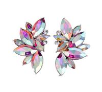 Ciieeo Orecchini Strass Pendenti a Farfalla Colorati in Metallo per Donna, Gioielli da Festa e Ballo, Accessori Decorativi Luminosi per Occasioni Speciali