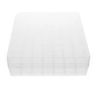 Ciieeo Organizer per Fiale in Plastica Trasparente con Coperchio Sigillato Scomparti per Olio Essenziale Laboratorio e Congelatore Custodia Stabile e Antiurto per Conservazione Campioni