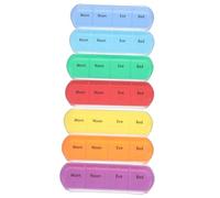 Ciieeo Organizer Per Medicinali Portapillole Piccolo e Compatto Scomparto Settimanale Con Marcature Giornaliere Dispenser Portatile Per Viaggi e Uso Domestico