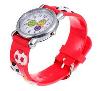 Ciieeo Orologio Studentesco Digitale per Ragazzo Ragazza Design a Calcio 3d, Cinturino in Materiale Sintetico Rosso Leggero e Resistente, per Ragazzi e Ragazze