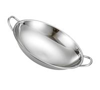 Ciieeo Padella Wok In Acciaio Inox Con Manici Padella Antiaderente Pentole Cucina Wok Per Induzione Elettrica E Fornelli A Gas 26 Cm