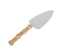 Ciieeo Paletta per Torta in Acciaio Inossidabile con in Bamboo Ergonomico Antiscivolo Spatola per Tagliare e Servire Dolci Pizza e Steak per Buffet Western Domestica