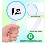 Ciieeo Palette per Voto 6 Pezzi Lavagne Bianche Mini Tabelloni Segnapunti Vuoti per Scrittura e Cancellazione Accessori per Ufficio e Gare