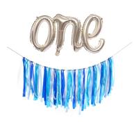 Ciieeo Palloncini Di Alluminio Mylar Decorativi Lettere One, Set Da 2 Pezzi Oro e Argento Per Feste Di Compleanno, Ornamento Per Pareti Finestre e Porte