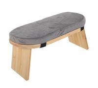 Ciieeo Panca da Meditazione in Legno Pieghevole Cuscino Imbottito Sgabello Portatile per Inginocchiarsi Sedia Ergonomica per Preghiera e Yoga Supporto Posturale per Viaggi e Studio