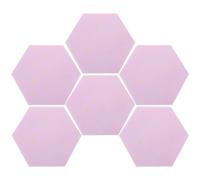 Ciieeo Pannelli Esagonali in Sughero 6 Pezzi per Appunti e Porta Chiavi da Parete per Casa Ufficio Aula