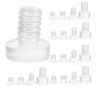 Ciieeo Paraurti in Gomma Trasparente 100 Pezzi Cuscinetti Anticollisione Vari, Protezione per Ante di Armadietti e Porte Doccia, Adatti a Uso Interno