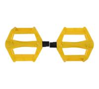 Ciieeo Pedali per Bicicletta in Plastica e Ferro, Coppia di Pedali Gialli Asse Centrale Stabile, Accessori per Bici per Uso Outdoor e Controllo Migliorato