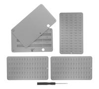 Ciieeo Piastra per frasi crittografiche: Libro per la custodia delle password - Piastra per semi in metallo, Backup crittografico, Banca in acciaio - Backup delle frasi con parole chiave di